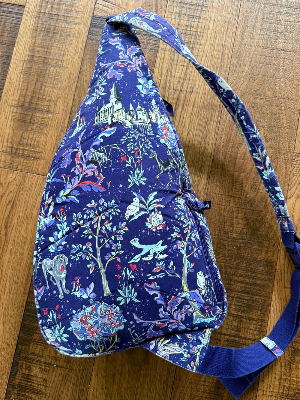 Harry Potter Vera Bradley Sling Backpack Magical Creatures Print Adjustable - Picture 8 of 14